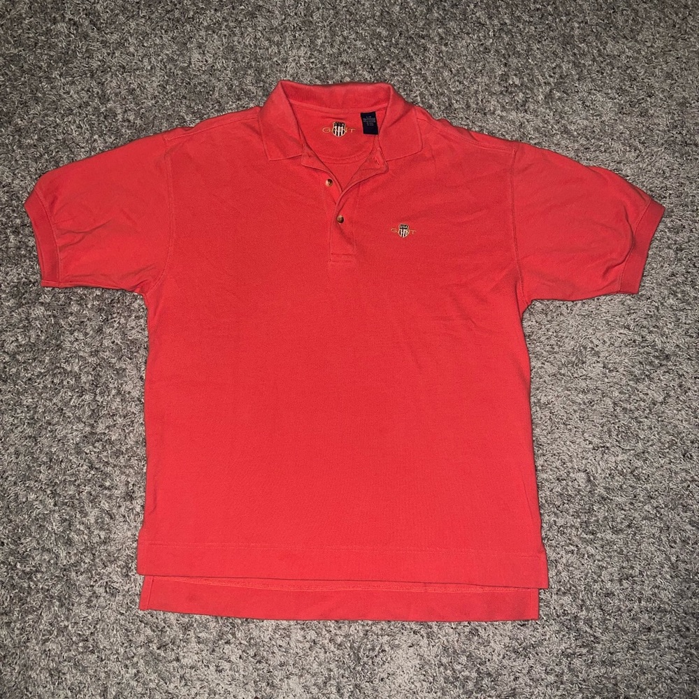 Men’s Gant USA Shield Pique polo. Size Large.